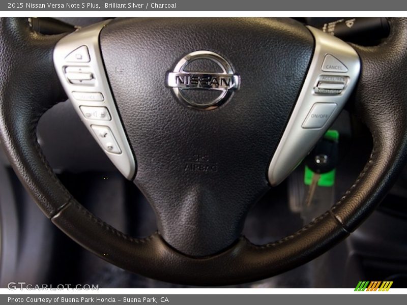 Brilliant Silver / Charcoal 2015 Nissan Versa Note S Plus