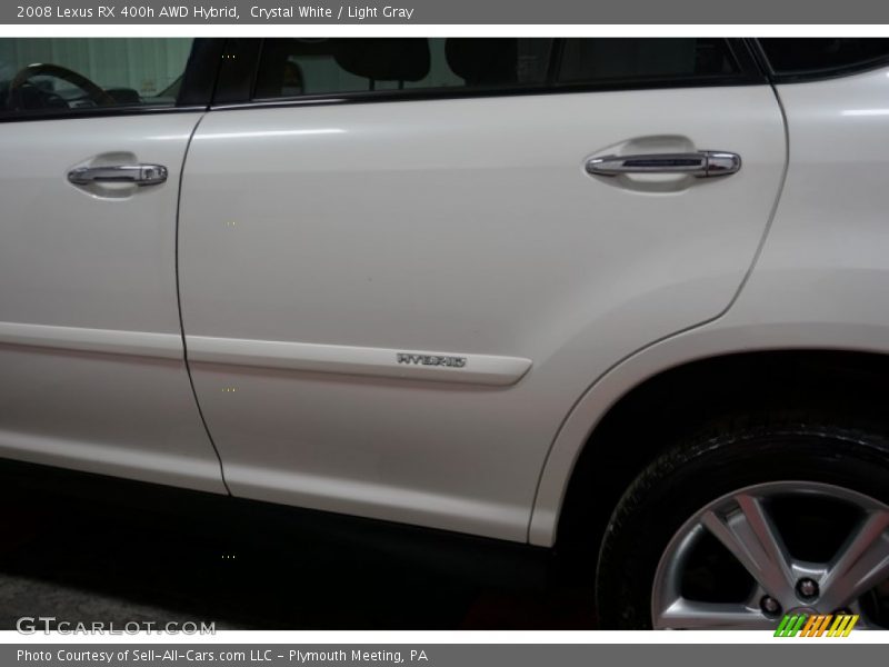 Crystal White / Light Gray 2008 Lexus RX 400h AWD Hybrid