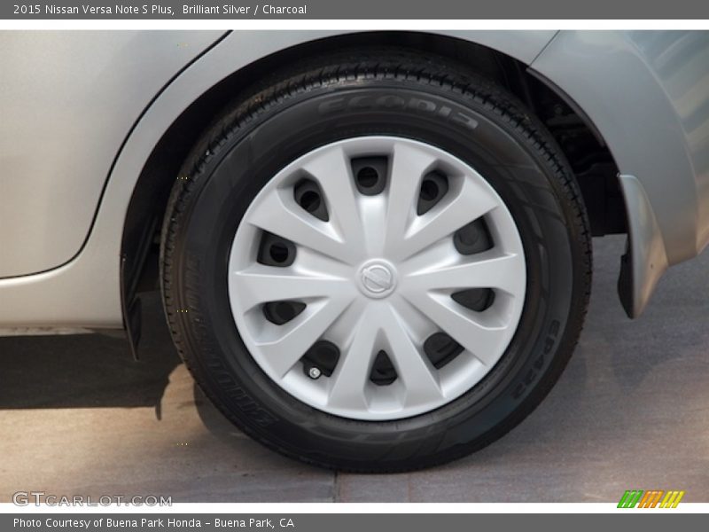 Brilliant Silver / Charcoal 2015 Nissan Versa Note S Plus