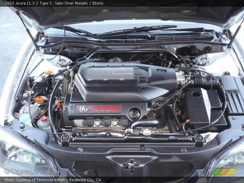 Satin Silver Metallic / Ebony 2003 Acura CL 3.2 Type S