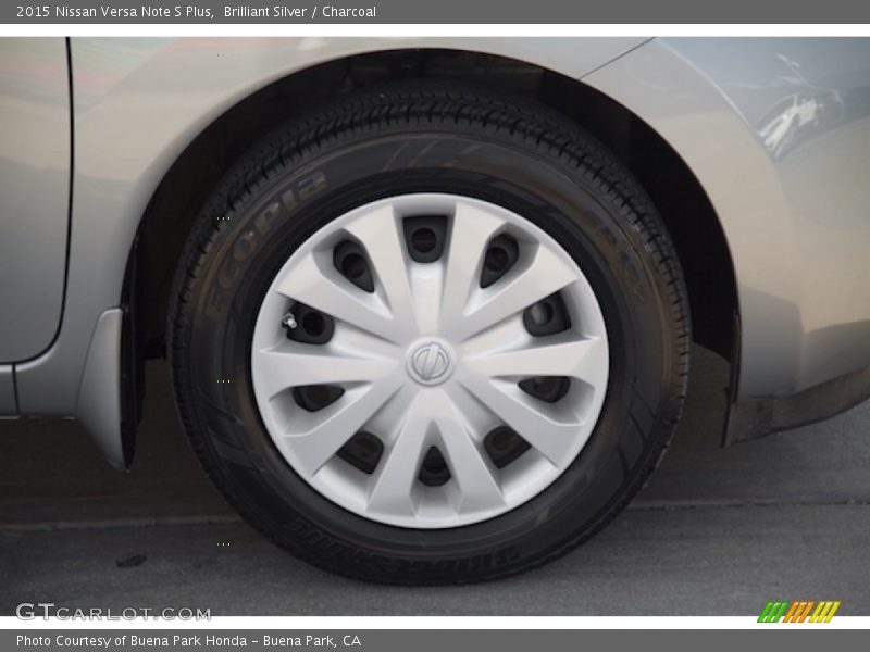 Brilliant Silver / Charcoal 2015 Nissan Versa Note S Plus