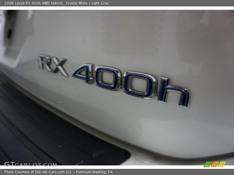 Crystal White / Light Gray 2008 Lexus RX 400h AWD Hybrid