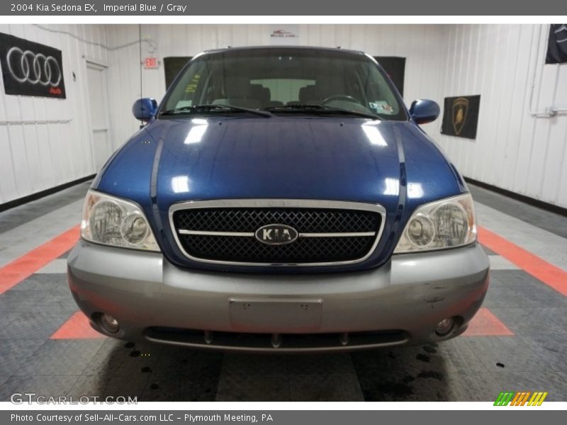 Imperial Blue / Gray 2004 Kia Sedona EX