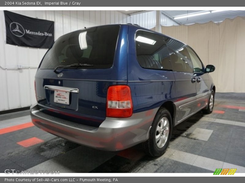 Imperial Blue / Gray 2004 Kia Sedona EX