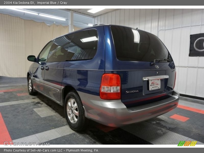 Imperial Blue / Gray 2004 Kia Sedona EX