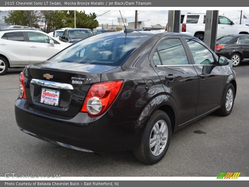 Mocha Bronze Metallic / Jet Black/Dark Titanium 2015 Chevrolet Sonic LT Sedan