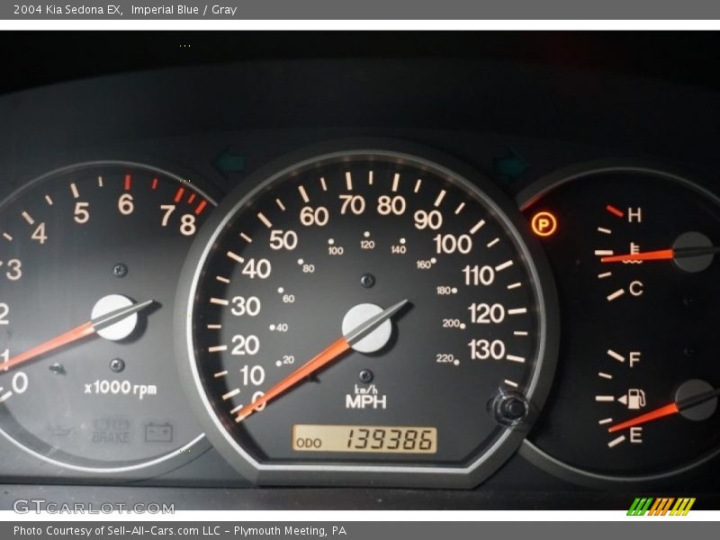 Imperial Blue / Gray 2004 Kia Sedona EX