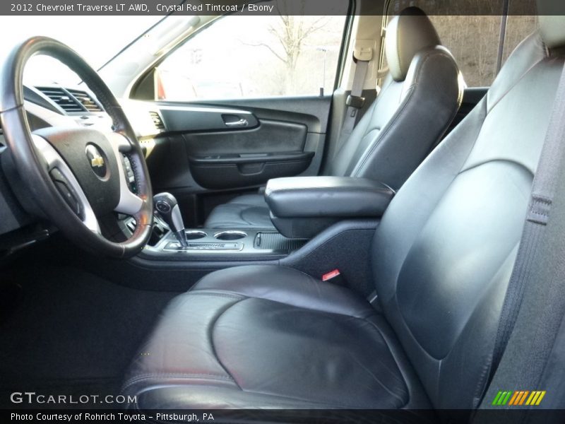 Crystal Red Tintcoat / Ebony 2012 Chevrolet Traverse LT AWD