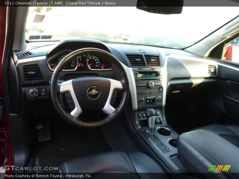 Crystal Red Tintcoat / Ebony 2012 Chevrolet Traverse LT AWD