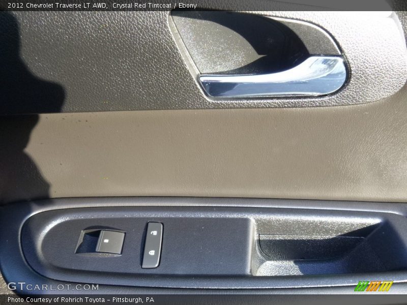 Crystal Red Tintcoat / Ebony 2012 Chevrolet Traverse LT AWD