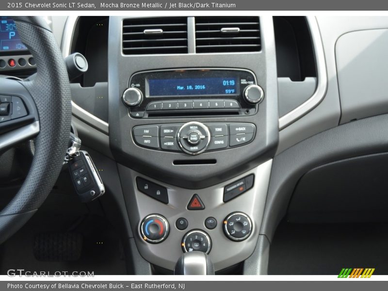 Mocha Bronze Metallic / Jet Black/Dark Titanium 2015 Chevrolet Sonic LT Sedan