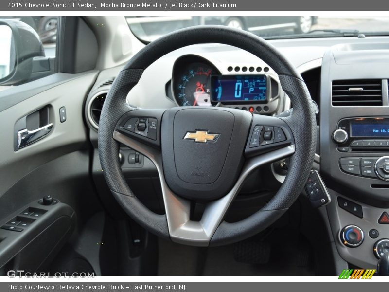 Mocha Bronze Metallic / Jet Black/Dark Titanium 2015 Chevrolet Sonic LT Sedan