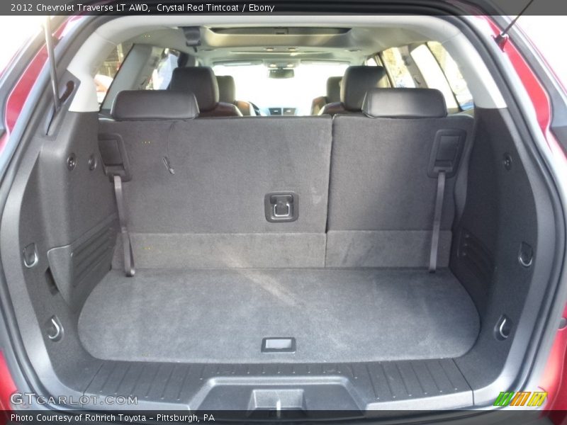 Crystal Red Tintcoat / Ebony 2012 Chevrolet Traverse LT AWD