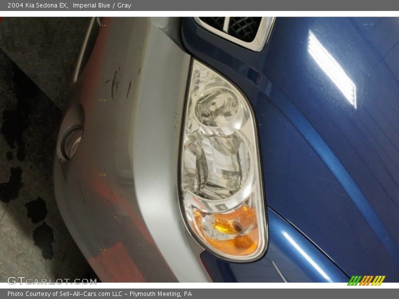 Imperial Blue / Gray 2004 Kia Sedona EX