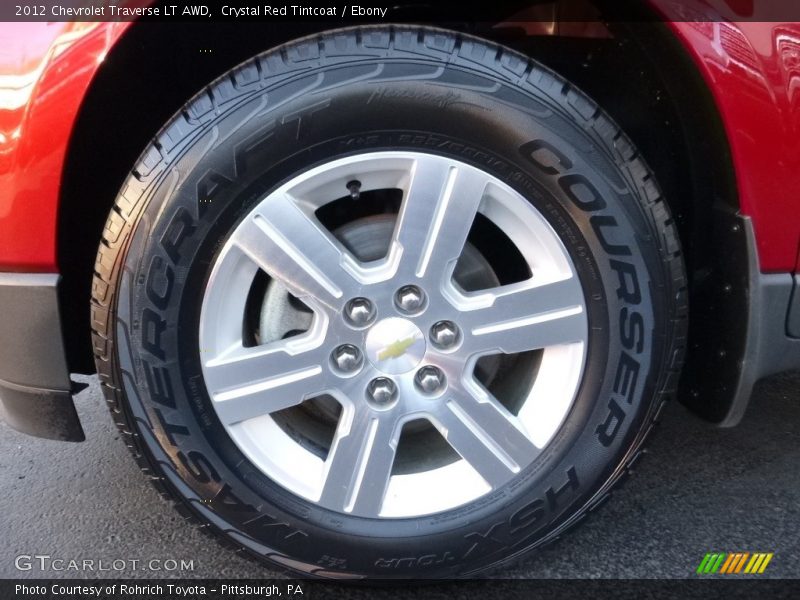 Crystal Red Tintcoat / Ebony 2012 Chevrolet Traverse LT AWD