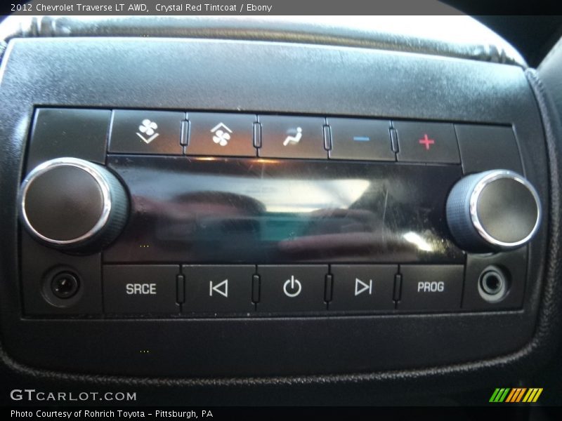 Crystal Red Tintcoat / Ebony 2012 Chevrolet Traverse LT AWD