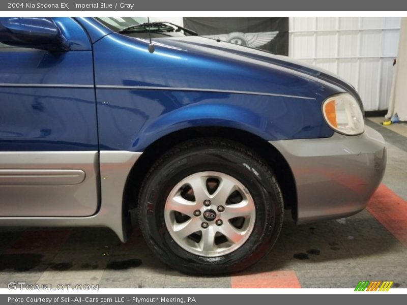 Imperial Blue / Gray 2004 Kia Sedona EX