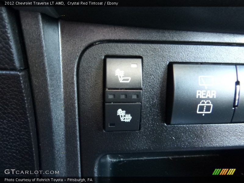 Crystal Red Tintcoat / Ebony 2012 Chevrolet Traverse LT AWD