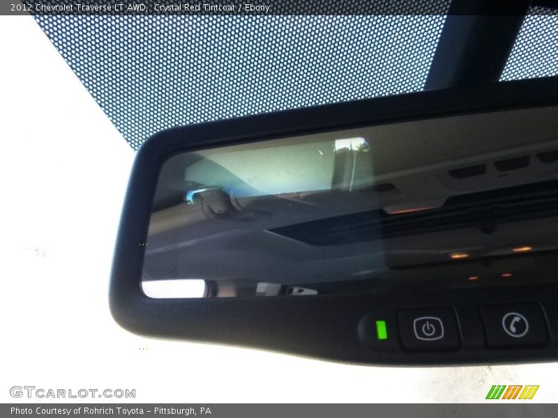 Crystal Red Tintcoat / Ebony 2012 Chevrolet Traverse LT AWD