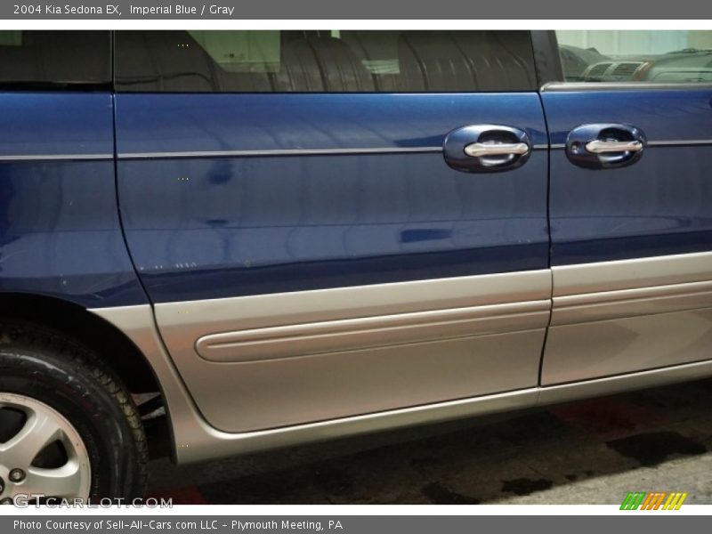 Imperial Blue / Gray 2004 Kia Sedona EX