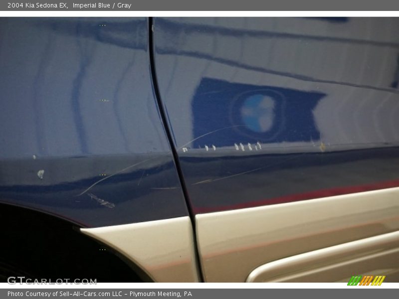 Imperial Blue / Gray 2004 Kia Sedona EX