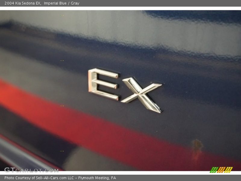 Imperial Blue / Gray 2004 Kia Sedona EX