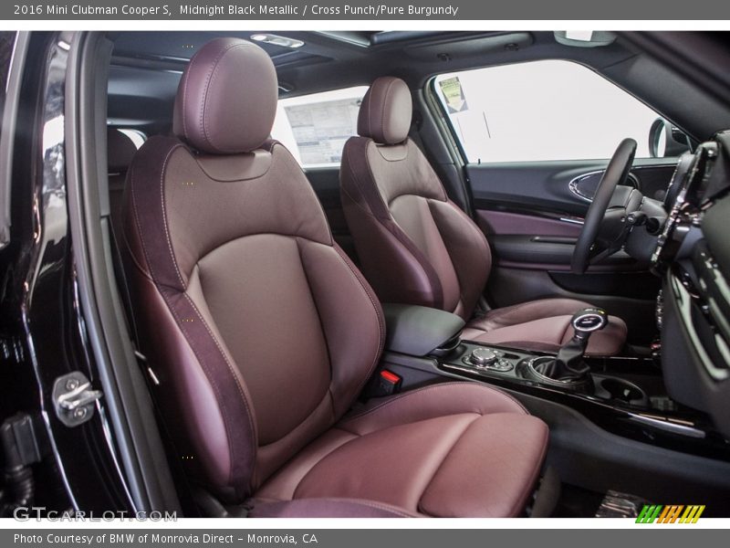 Midnight Black Metallic / Cross Punch/Pure Burgundy 2016 Mini Clubman Cooper S