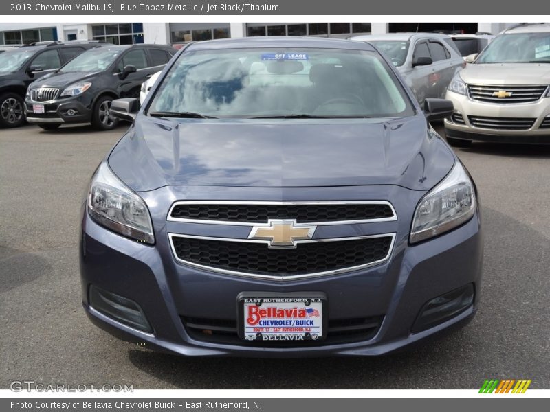Blue Topaz Metallic / Jet Black/Titanium 2013 Chevrolet Malibu LS