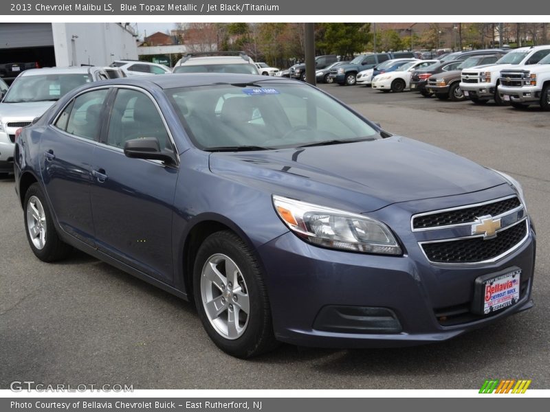 Blue Topaz Metallic / Jet Black/Titanium 2013 Chevrolet Malibu LS