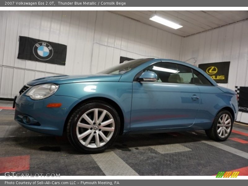 Thunder Blue Metallic / Cornsilk Beige 2007 Volkswagen Eos 2.0T