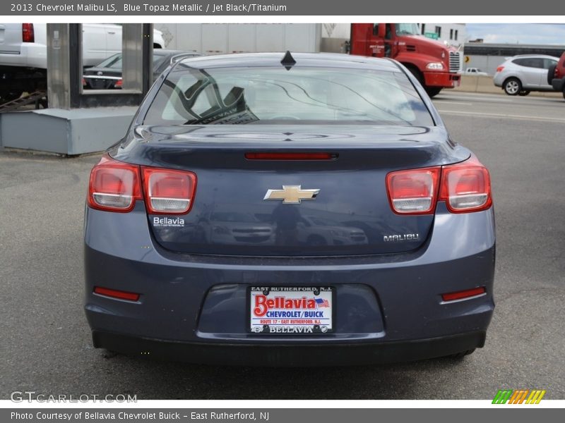Blue Topaz Metallic / Jet Black/Titanium 2013 Chevrolet Malibu LS