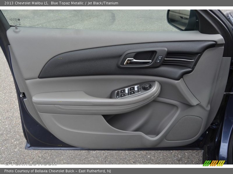 Blue Topaz Metallic / Jet Black/Titanium 2013 Chevrolet Malibu LS