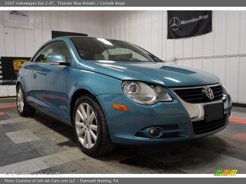 Thunder Blue Metallic / Cornsilk Beige 2007 Volkswagen Eos 2.0T