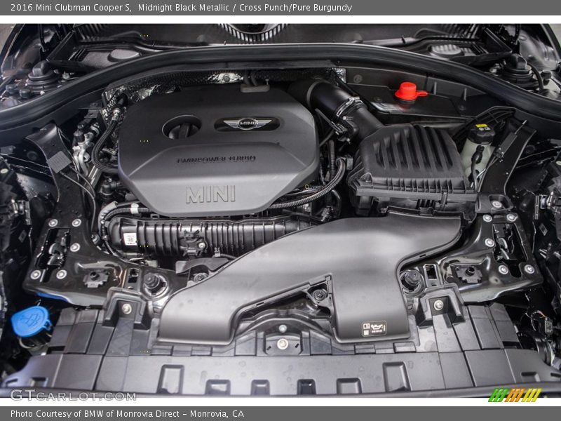 Midnight Black Metallic / Cross Punch/Pure Burgundy 2016 Mini Clubman Cooper S