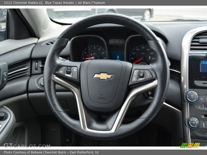 Blue Topaz Metallic / Jet Black/Titanium 2013 Chevrolet Malibu LS