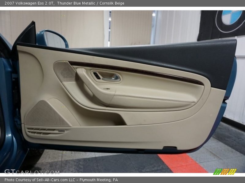 Thunder Blue Metallic / Cornsilk Beige 2007 Volkswagen Eos 2.0T