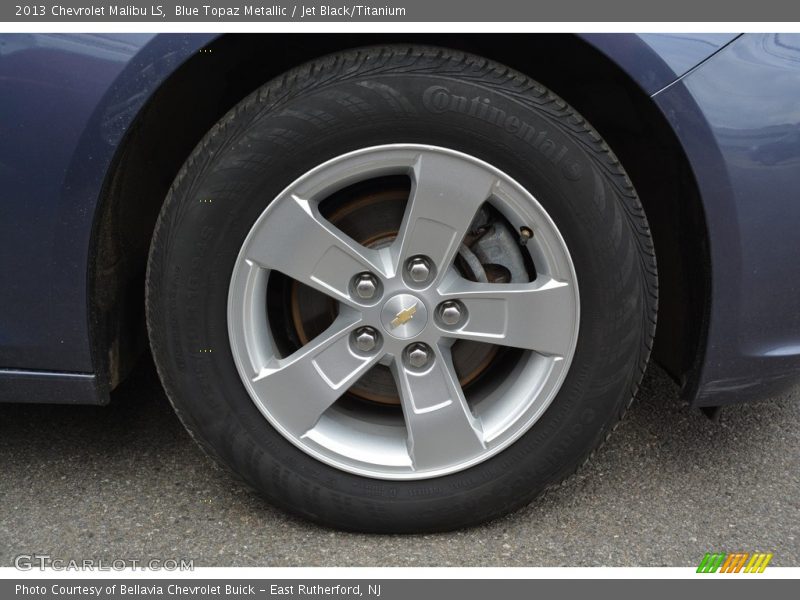 Blue Topaz Metallic / Jet Black/Titanium 2013 Chevrolet Malibu LS