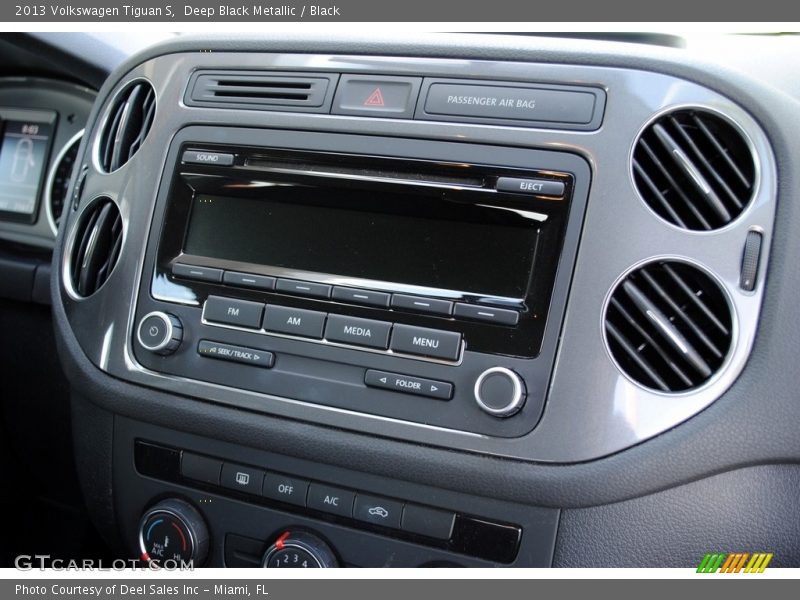 Deep Black Metallic / Black 2013 Volkswagen Tiguan S