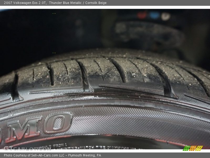 Thunder Blue Metallic / Cornsilk Beige 2007 Volkswagen Eos 2.0T