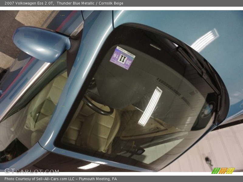 Thunder Blue Metallic / Cornsilk Beige 2007 Volkswagen Eos 2.0T