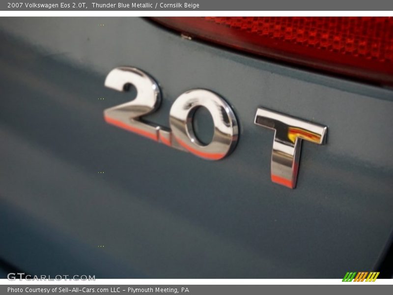 Thunder Blue Metallic / Cornsilk Beige 2007 Volkswagen Eos 2.0T