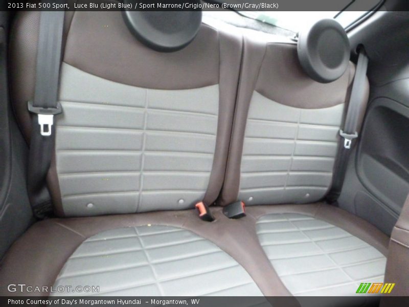 Luce Blu (Light Blue) / Sport Marrone/Grigio/Nero (Brown/Gray/Black) 2013 Fiat 500 Sport