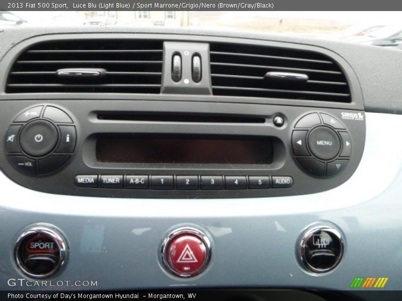 Luce Blu (Light Blue) / Sport Marrone/Grigio/Nero (Brown/Gray/Black) 2013 Fiat 500 Sport