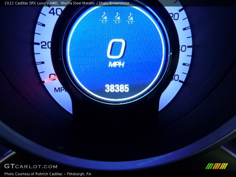 Mocha Steel Metallic / Shale/Brownstone 2012 Cadillac SRX Luxury AWD