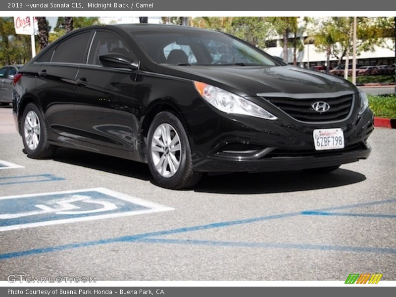 Midnight Black / Camel 2013 Hyundai Sonata GLS