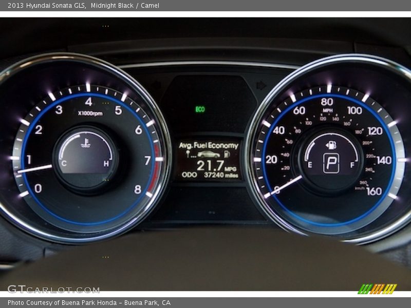 Midnight Black / Camel 2013 Hyundai Sonata GLS