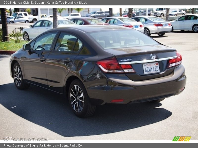 Kona Coffee Metallic / Black 2013 Honda Civic EX Sedan