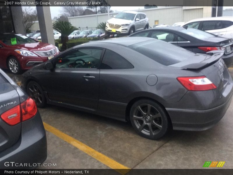 Galaxy Gray Metallic / Black 2007 Honda Civic Si Coupe