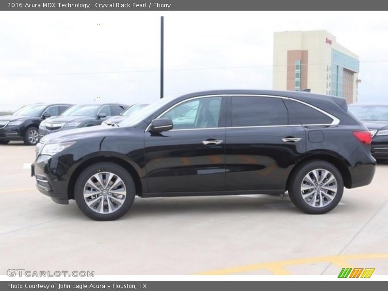 Crystal Black Pearl / Ebony 2016 Acura MDX Technology