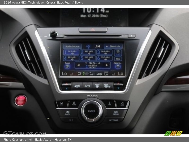 Crystal Black Pearl / Ebony 2016 Acura MDX Technology